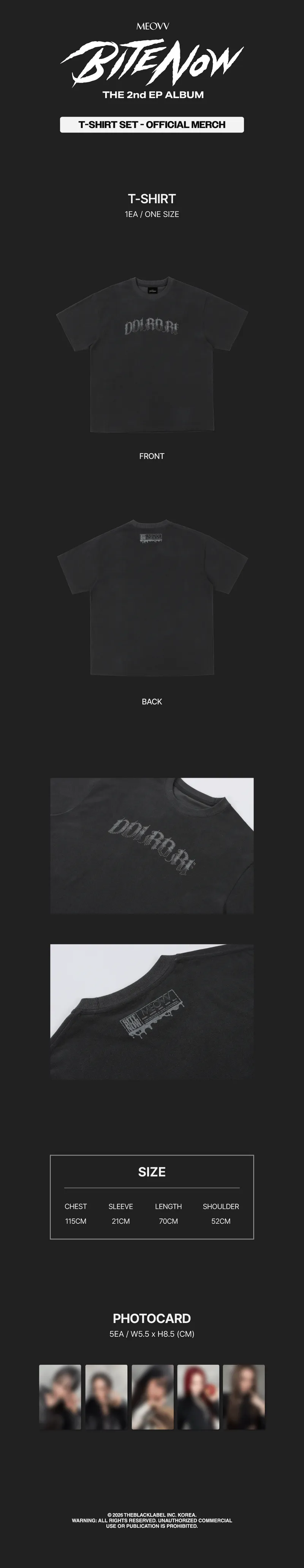 MEOVV (미야오) - MEOVV T-SHIRT SET- BITE NOW OFFICIAL MERCH 2