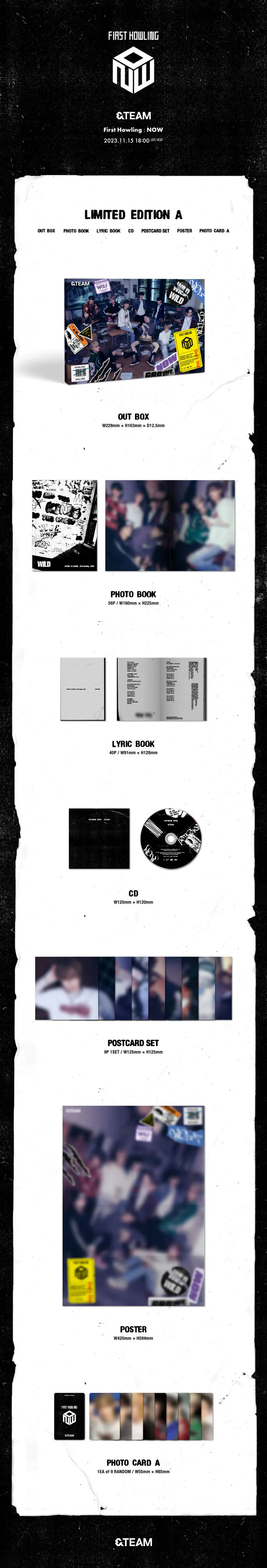 &TEAM (앤팀) - 1st ALBUM [First Howling : NOW] (LIMITED EDITION A) 2