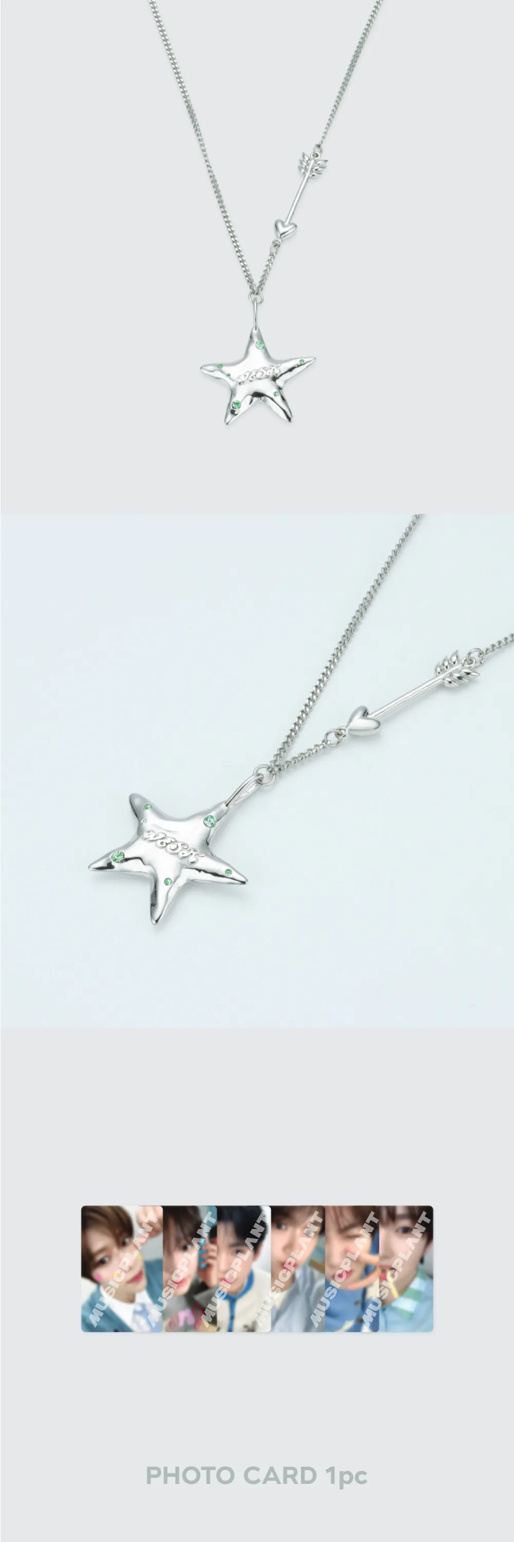 2024 NCT WISH 'LET’S GO STEADY' 2nd OFFICIAL MD - NECKLACE + PHOTO CARD SET 상세 이미지 2