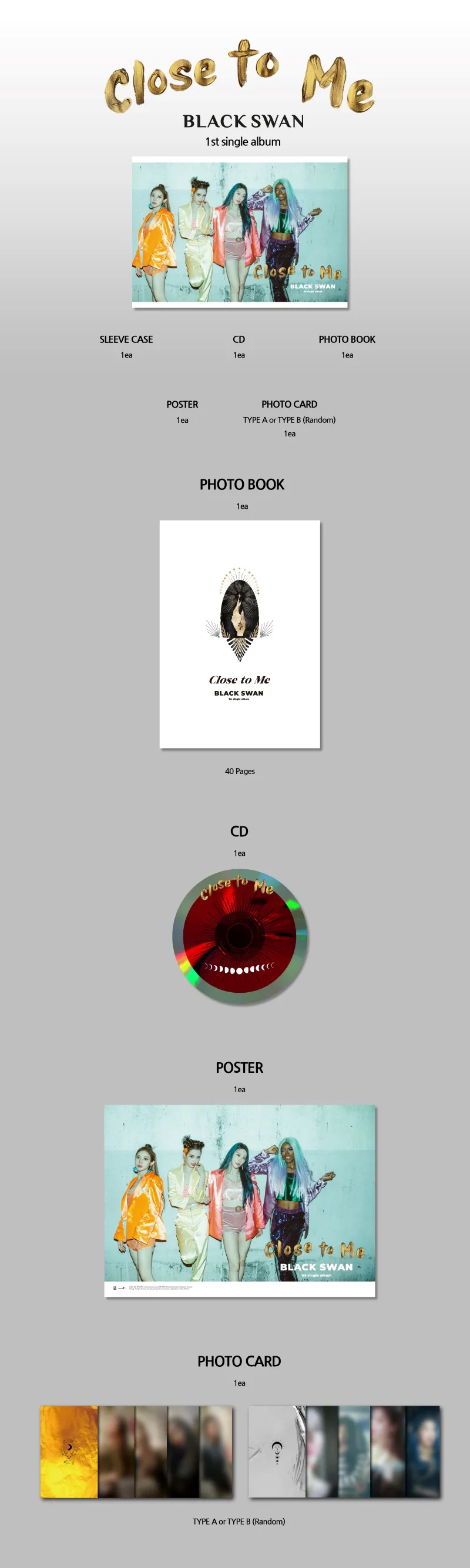 블랙스완 (BLACK SWAN) - 싱글1집 [Close to Me] 2
