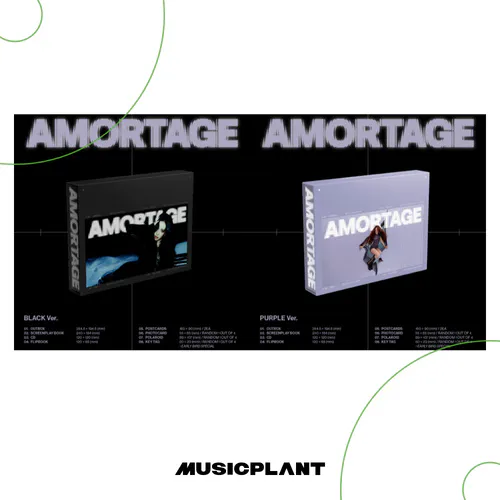 [랜덤] JISOO (지수) - 미니 앨범 [AMORTAGE] DELUXE EDITION (PURPLE Ver /BLACK Ver)