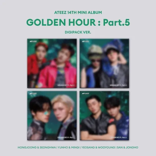 [세트] ATEEZ(에이티즈) - GOLDEN HOUR : Part.5 (DIGIPACK UNIT VER.)