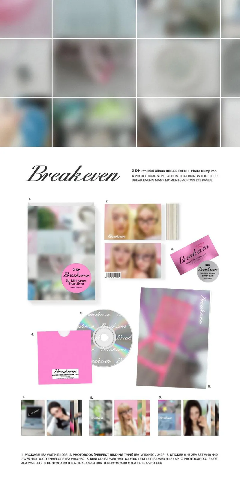 [세트] 아일릿(ILLIT) - BREAK EVEN (Photo Dump ver.) 2