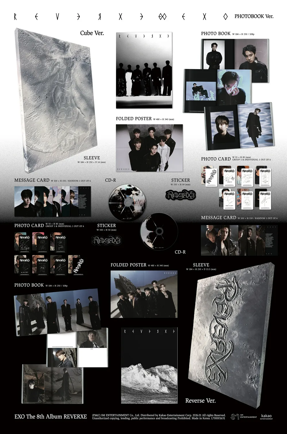 [랜덤] 엑소 (EXO) - 정규 8집 [REVERXE] (PHOTOBOOK Ver.) 상세 이미지 3