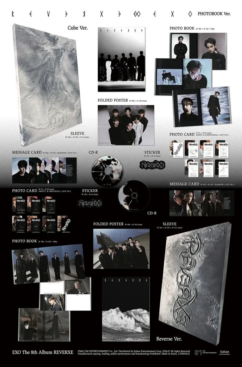 [랜덤] 엑소 (EXO) - 정규 8집 [REVERXE] (PHOTOBOOK Ver.) 3