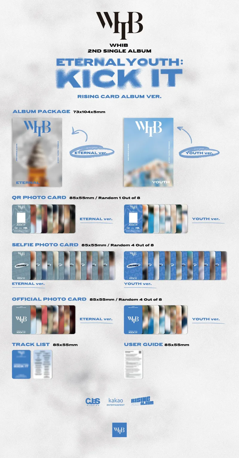 [랜덤] WHIB (휘브) - 싱글 2집 [ETERNAL YOUTH : KICK IT] (RISING ver.) 2