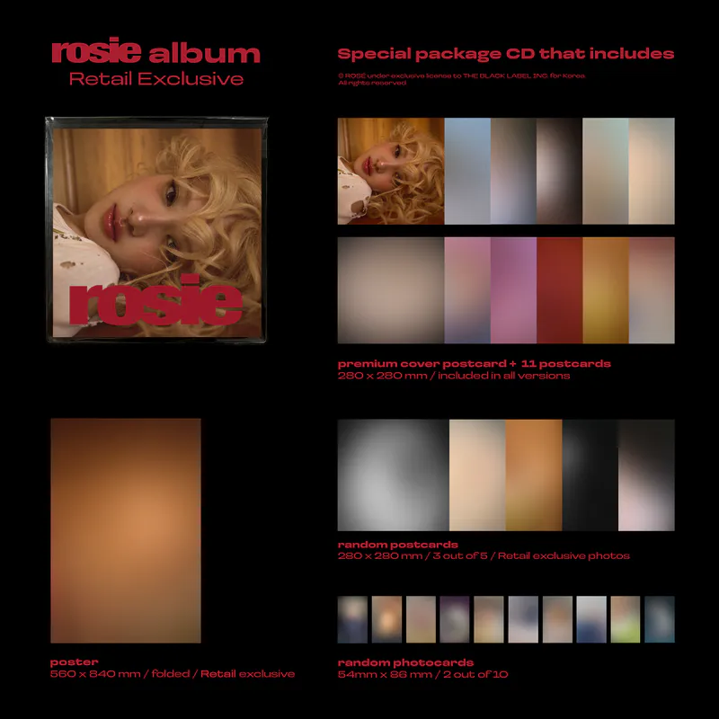 로제 (ROSÉ) - first studio album [rosie] (Retail Exclusive) 2