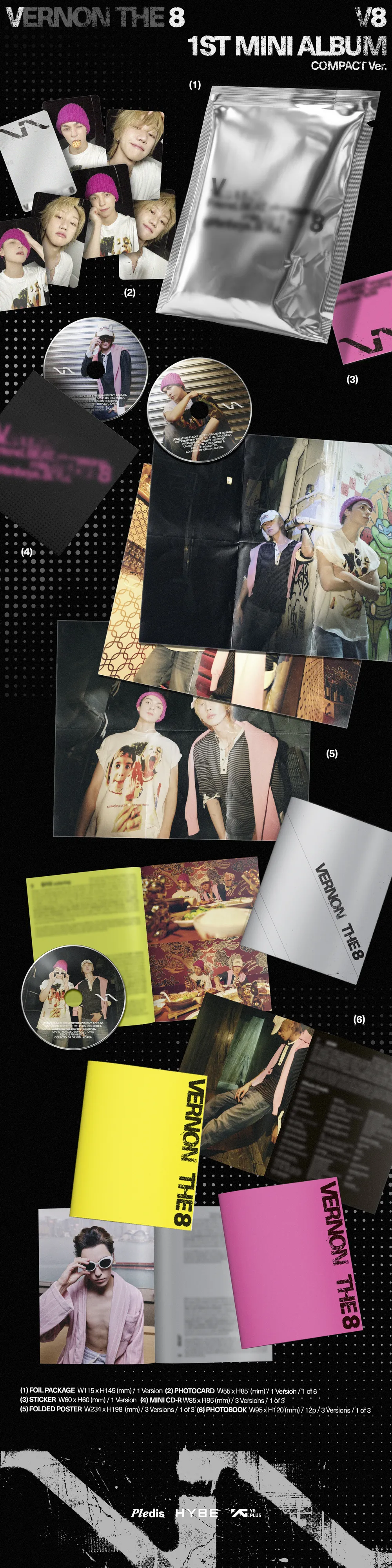 V8 (SEVENTEEN) - 1st Mini Album 'V8' (Compact Ver.) 상세 이미지 2