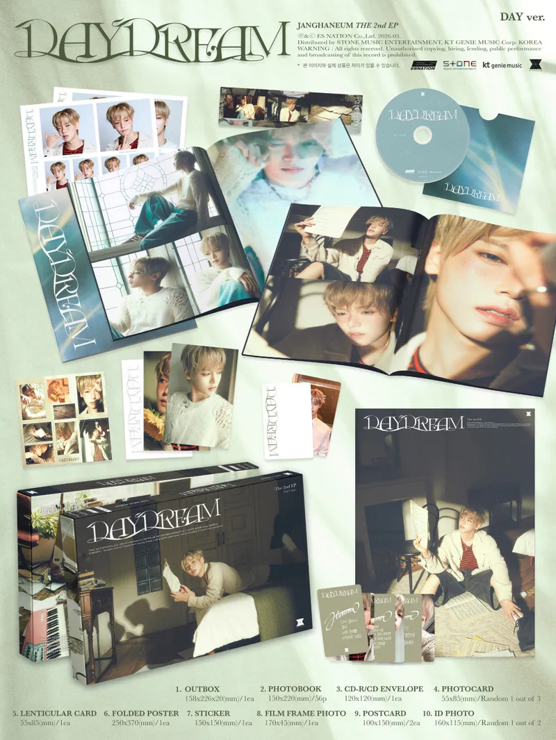 [세트] 장한음(JANGHANEUM) - The 2nd EP Album [DAYDREAM] (DAY ver. / DREAM ver.) 2