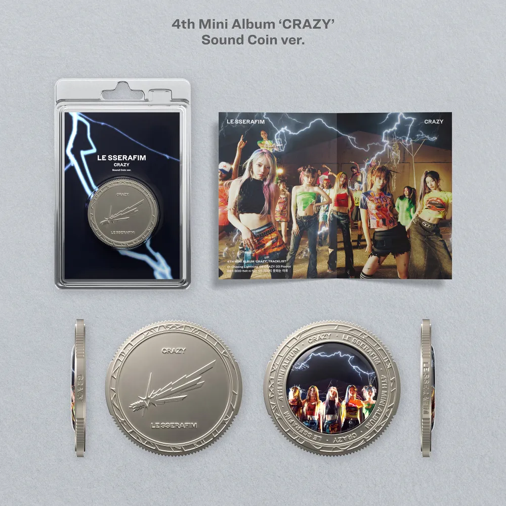 르세라핌 (LE SSERAFIM) - 4th Mini Album 'CRAZY'  (Sound Coin ver.) 상세 이미지 2