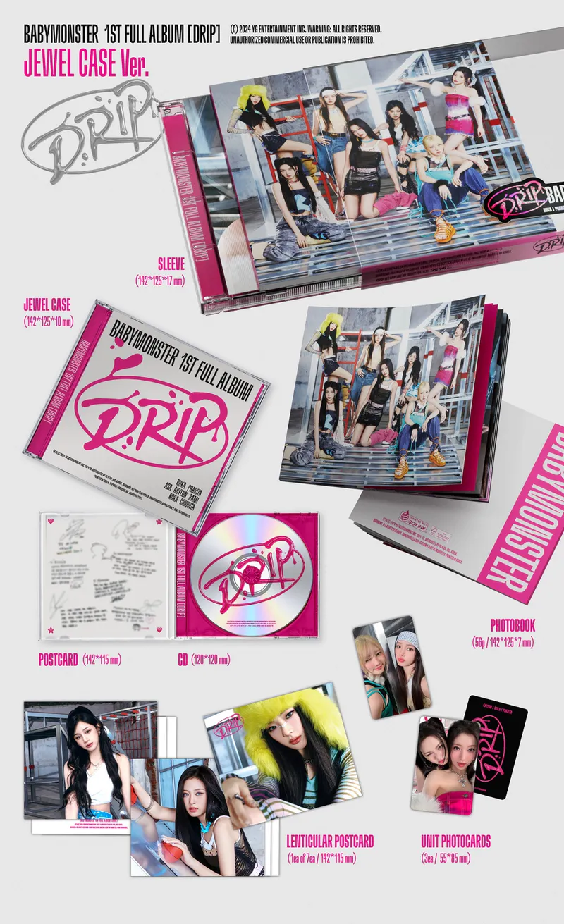 베이비몬스터 (BABYMONSTER) - 정규 1집 [DRIP] (JEWEL CASE Ver.) 2