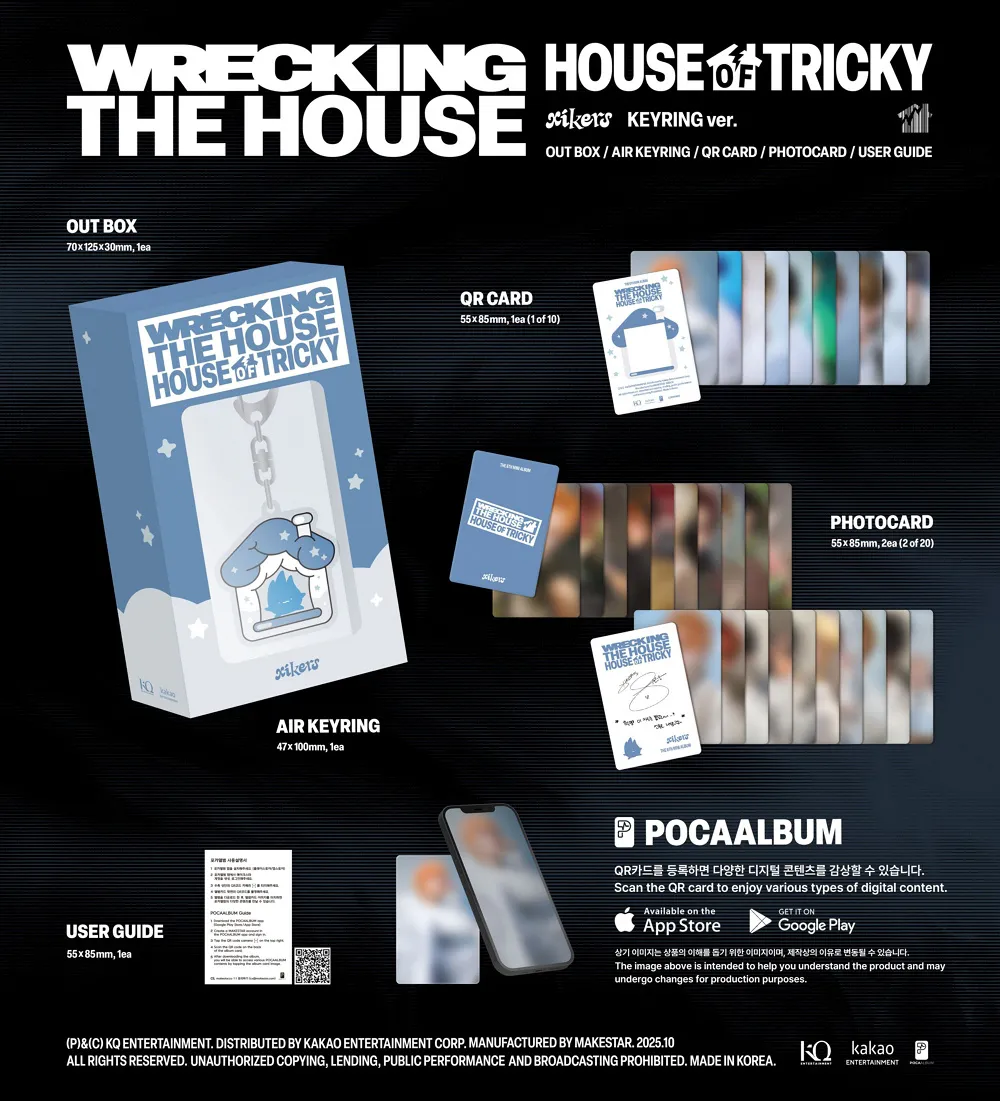 xikers (싸이커스) - 미니 6집 [HOUSE OF TRICKY : WRECKING THE HOUSE] (KEYRING ver.) (POCAALBUM) 상세 이미지 2
