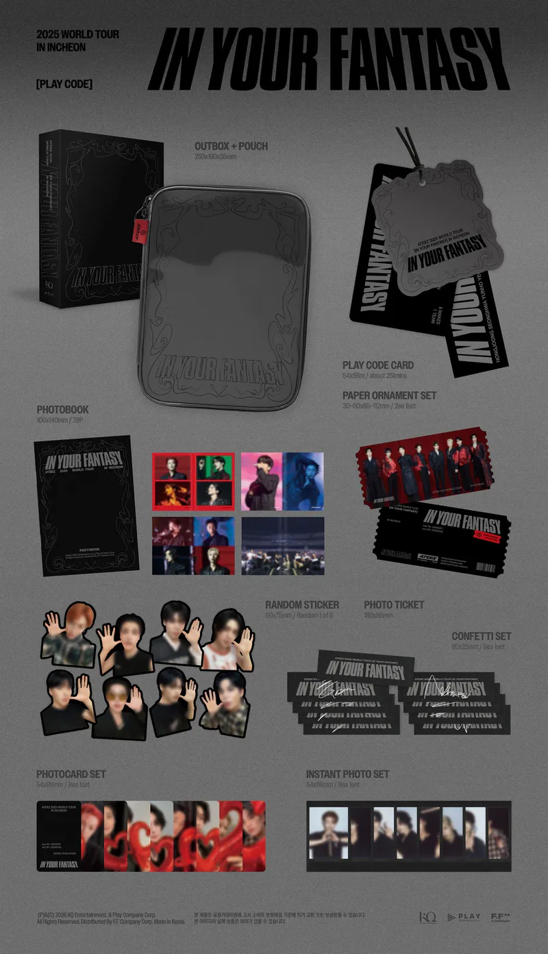 에이티즈 (ATEEZ) - ATEEZ 2025 WORLD TOUR [IN YOUR FANTASY] INCHEON PLAYCODE 2