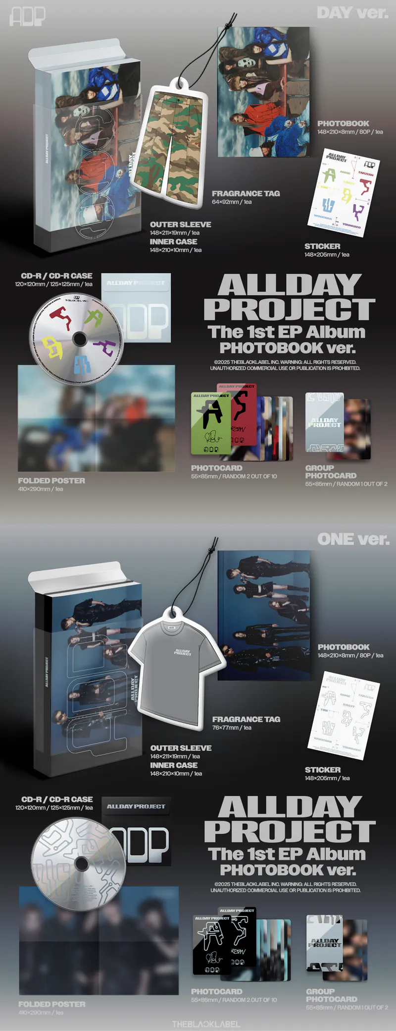 [세트] 올데이 프로젝트 (ALLDAY PROJECT) -The 1st EP Album [ALLDAY PROJECT] (PHOTOBOOK ver.) 2