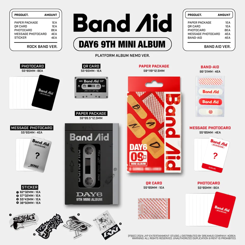 [랜덤] DAY6 (데이식스)  - 미니 9집 [Band Aid] (플랫폼반) 상세 이미지 2