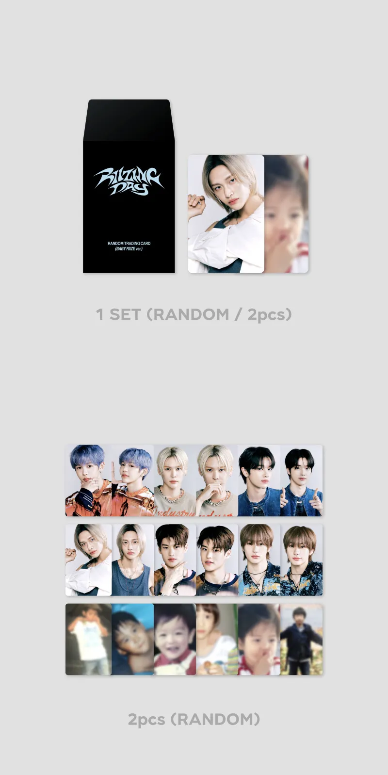 2024 RIIZE FANCON ‘RIIZING DAY’ MD - RANDOM TRADING CARD (BABY RIIZE Ver.) 2