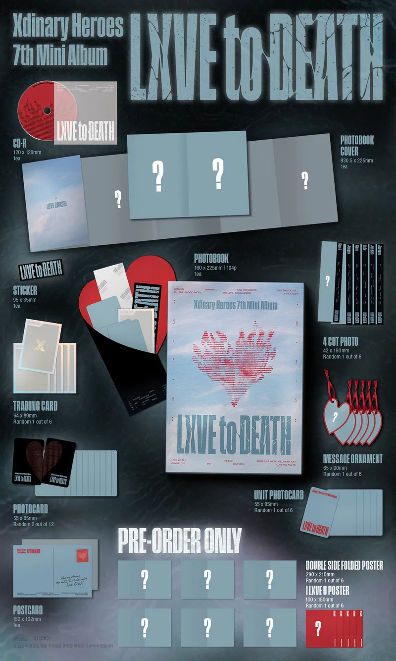 [랜덤] Xdinary Heroes (엑스디너리 히어로즈) - [LXVE to DEATH] (포토북반) 3