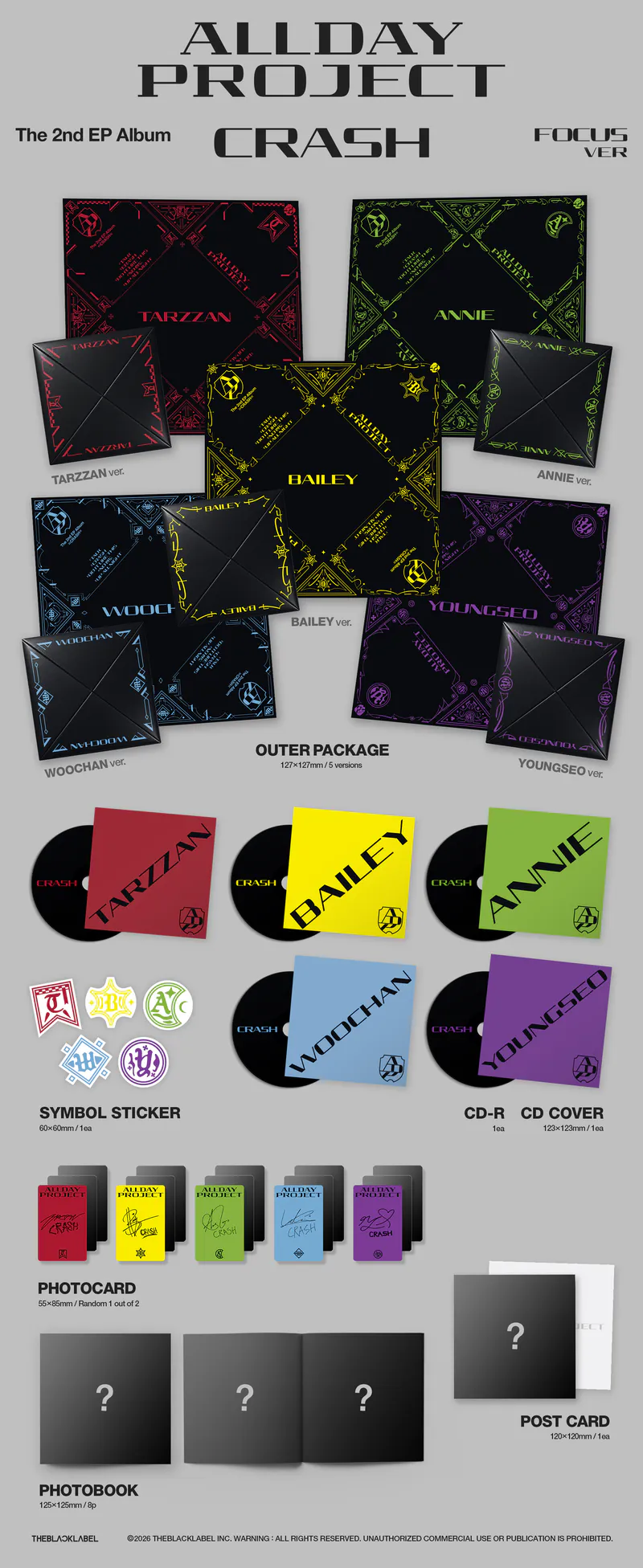 [랜덤] ALLDAY PROJECT - The 2nd EP Album 'CRASH' FOCUS ver. 5