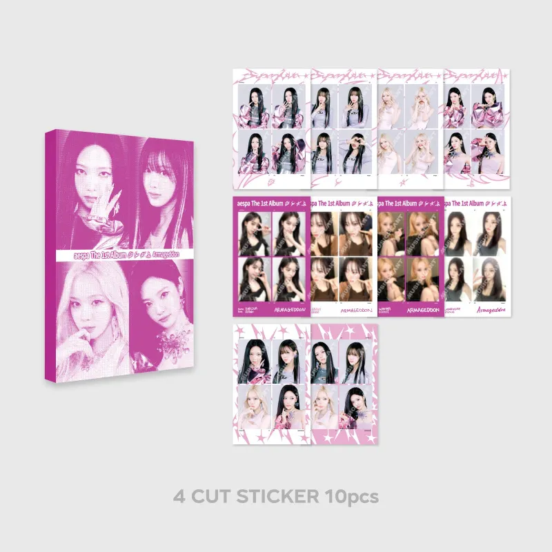 aespa 'Armageddon : The Mystery Circle' MD - 4 CUT STICKER BOOK 상세 이미지 2