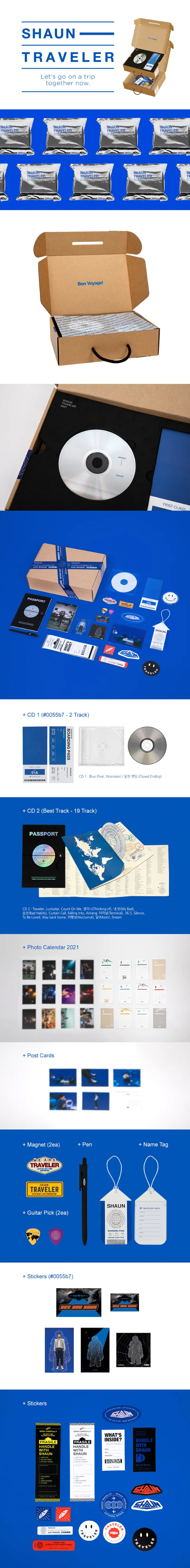 숀 (SHAUN) - [Traveler Package] (2CD) 상세 이미지 2