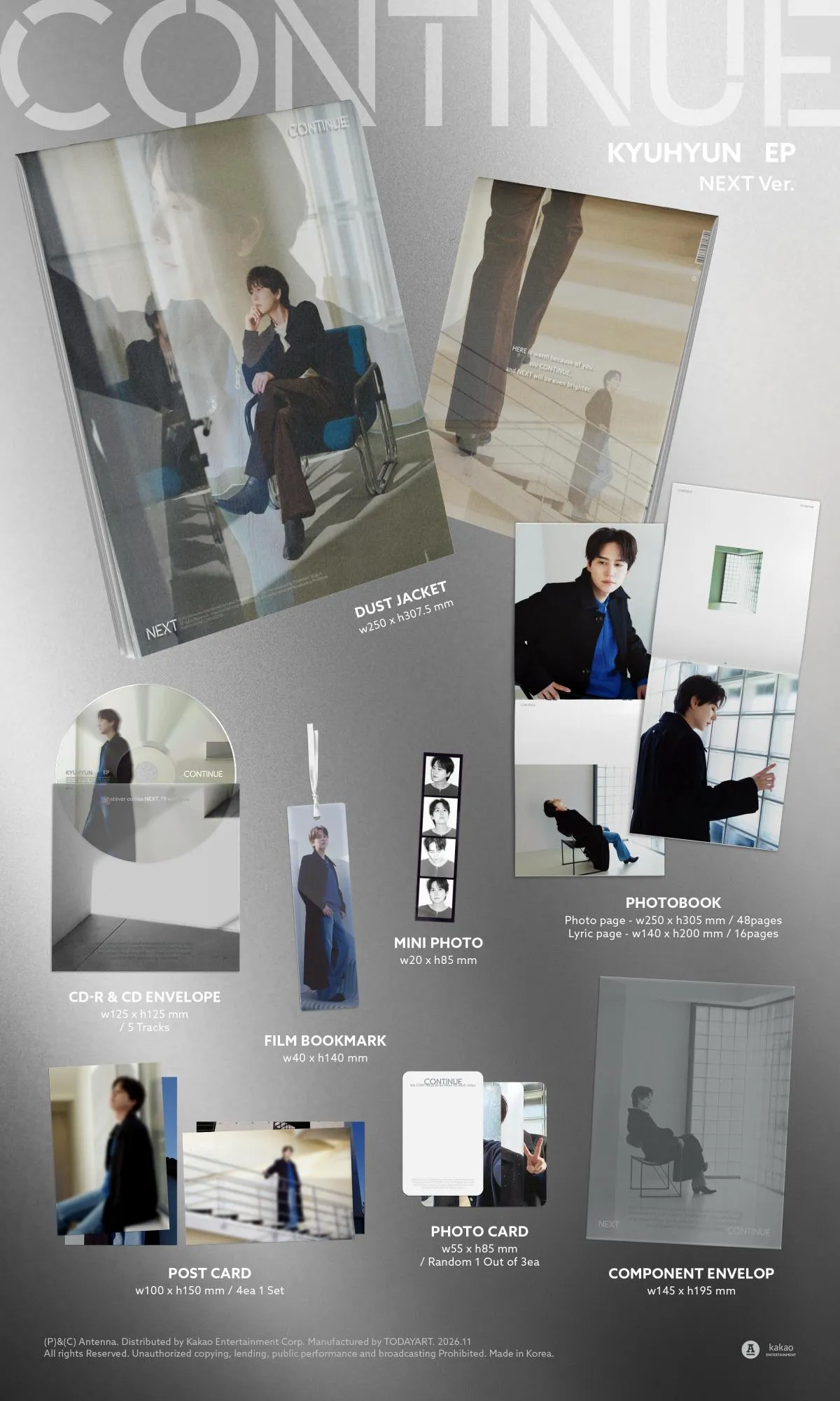 [세트] 규현(KYUHYUN) - EP [CONTINUE] (HERE Ver. / NEXT Ver.) 상세 이미지 3