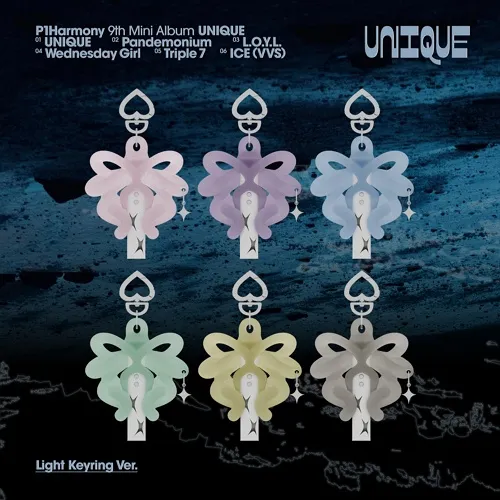 [랜덤] P1Harmony (피원하모니) - 미니 9집 [UNIQUE] (Light Keyring Ver.)