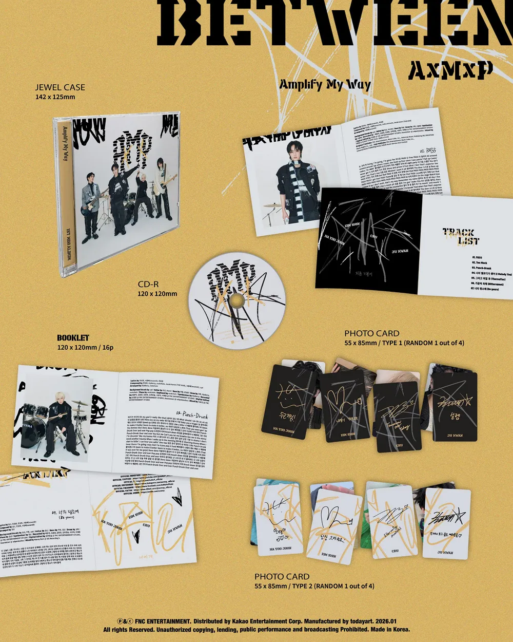 AxMxP (에이엠피) - 미니 1집 [Amplify My Way] (BETWEEN ver.) (CD) 상세 이미지 2