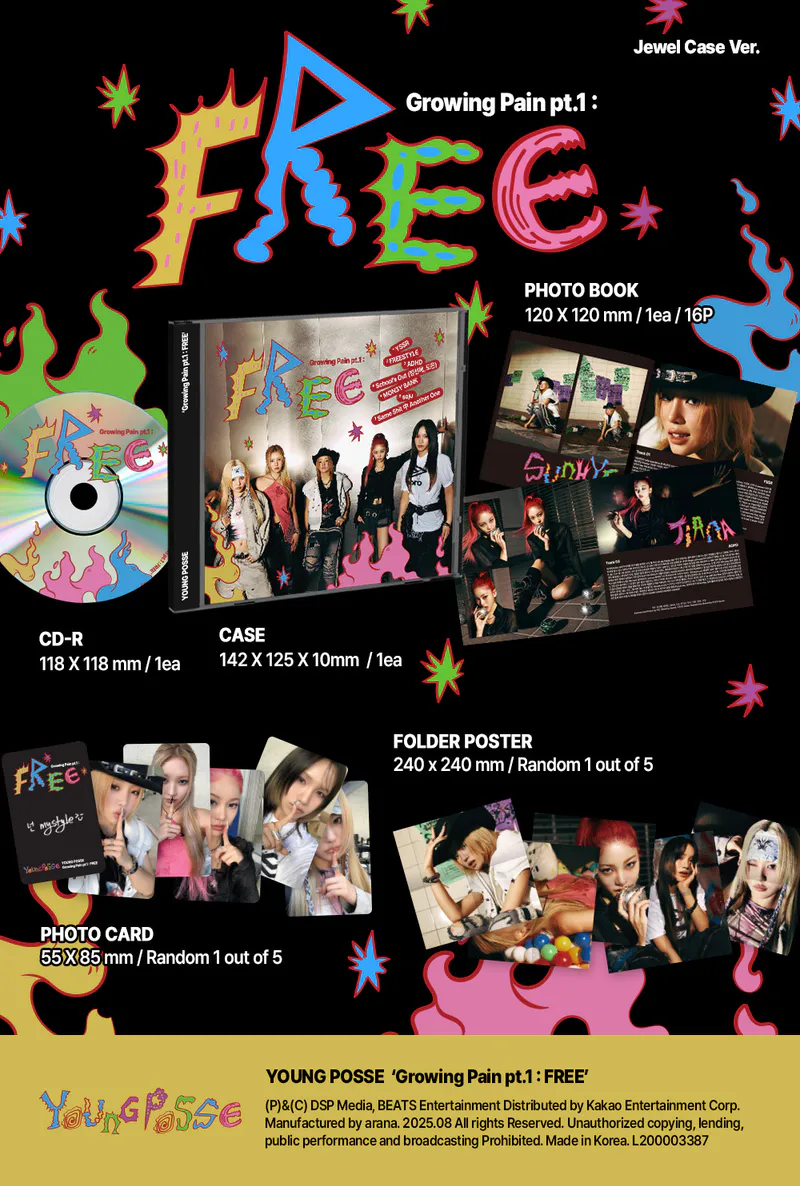 YOUNG POSSE (영파씨) - EP [Growing Pain pt.1 : FREE] (Jewel Case Ver.) 2