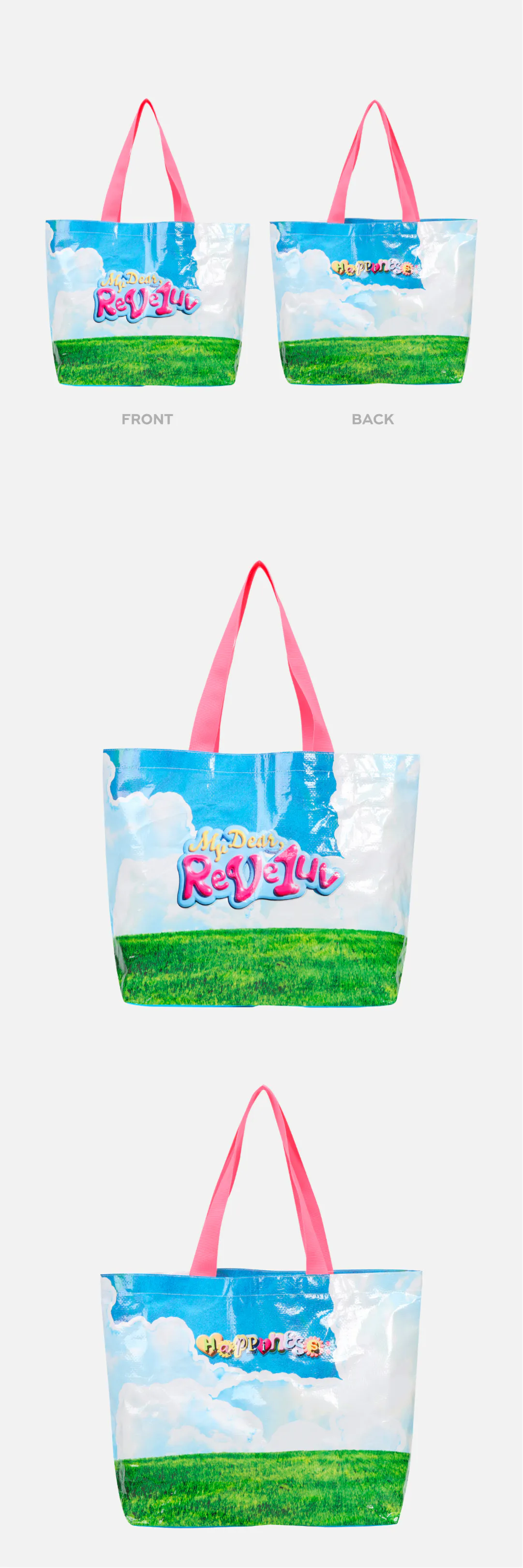 Red Velvet FANCON [HAPPINESS : My Dear, ReVe1uv] MD - TARPAULIN BAG 상세 이미지 2
