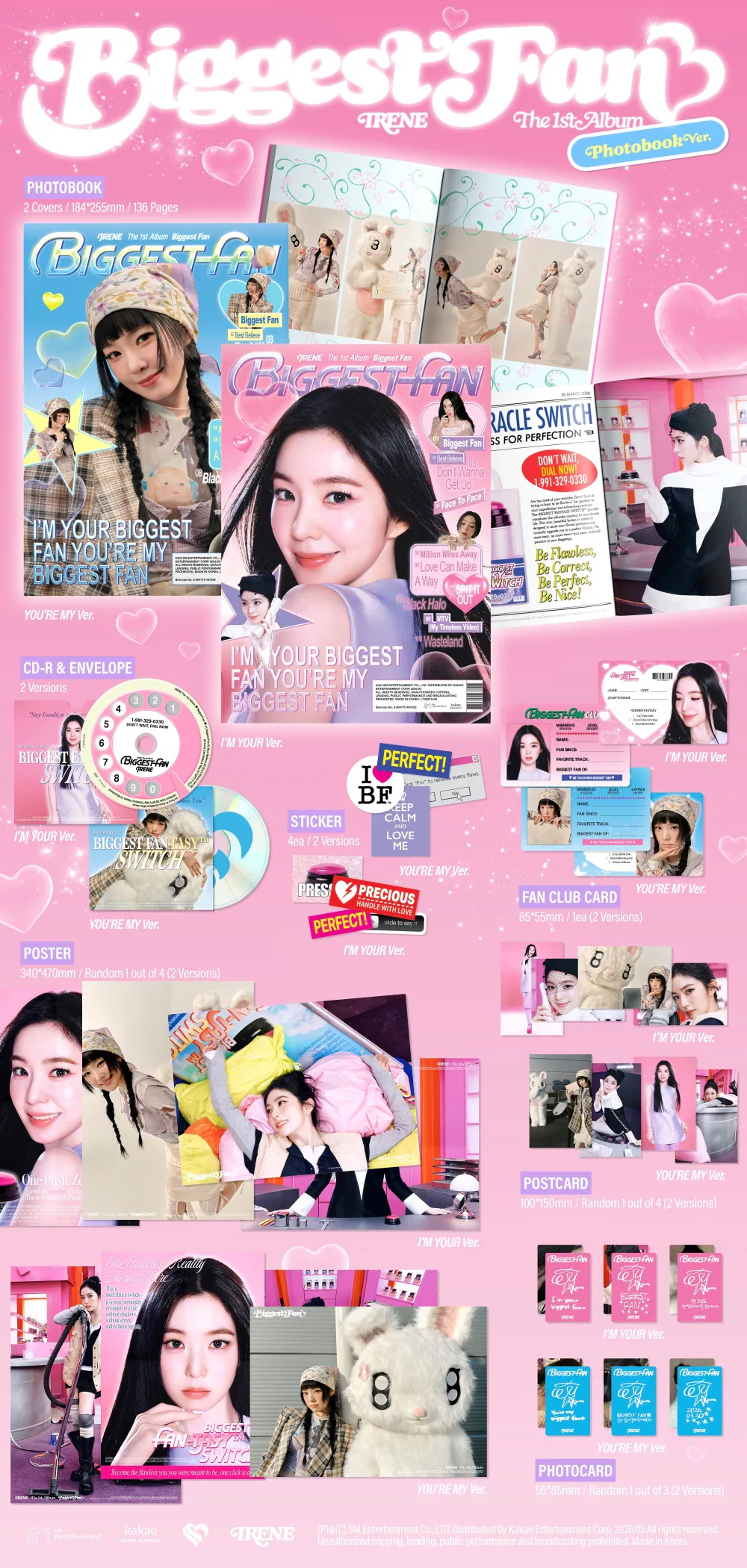 [랜덤] 아이린 - 정규 1집 [Biggest Fan] (Photobook Ver.) 상세 이미지 2