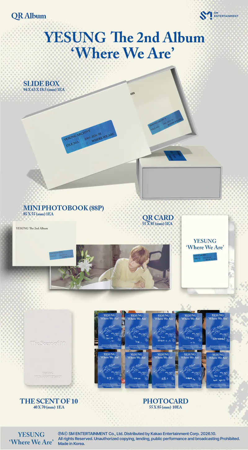 예성 - 6TH MINI ALBUM 정규 2집 [Where We Are] (QR Ver.)(스마트앨범) 2
