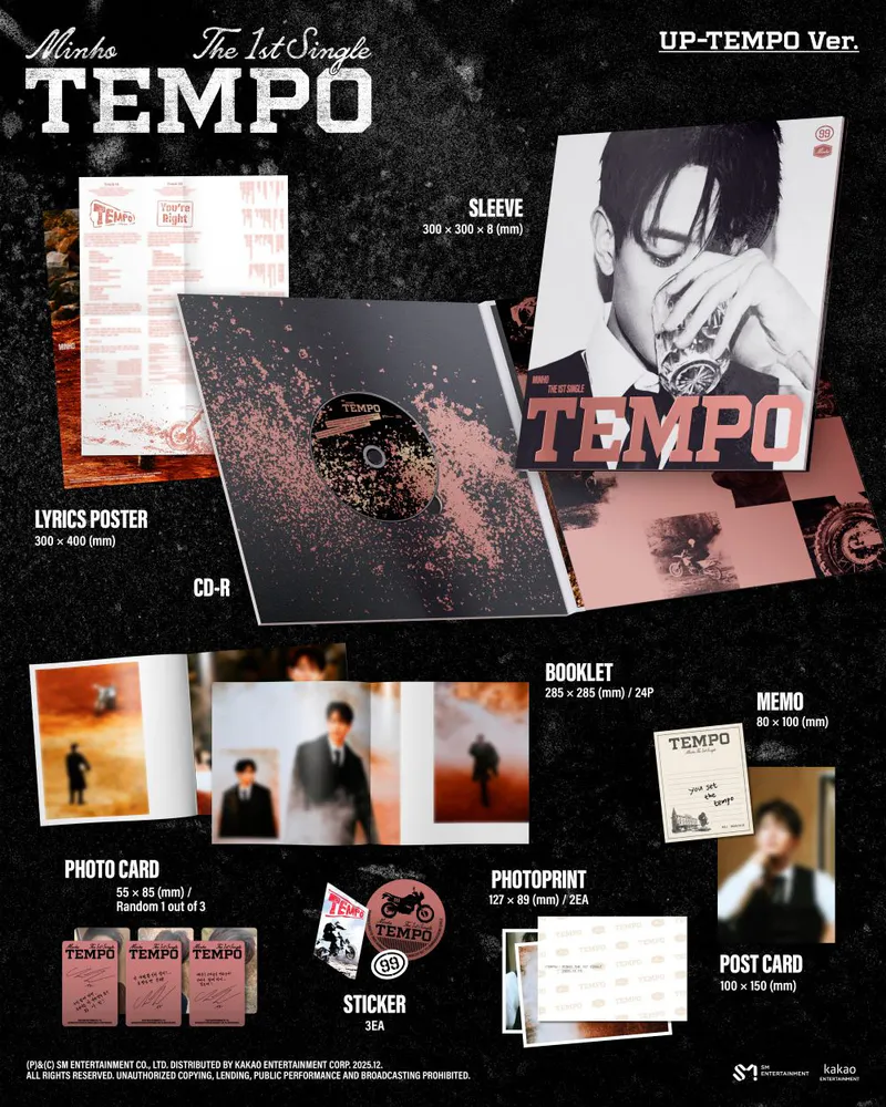 [세트] 민호 - 싱글 1집 [TEMPO] 3