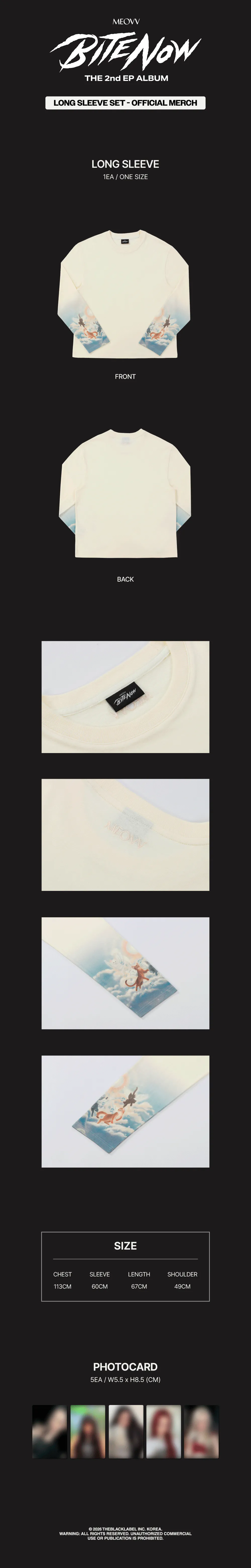 MEOVV (미야오) - MEOVV LONG SLEEVE SET - BITE NOW OFFICIAL MERCH 상세 이미지 2