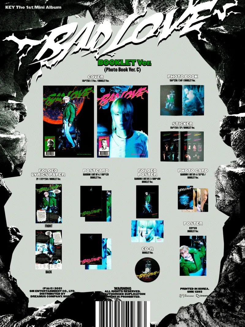 키 (KEY) - 미니1집 [BAD LOVE] (BOOKLET Ver.) 상세 이미지 2