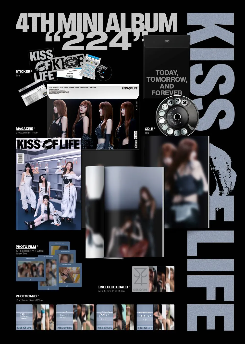KISS OF LIFE (키스오브라이프) - 미니 4집 [224] (Magazine Ver.) 상세 이미지 2