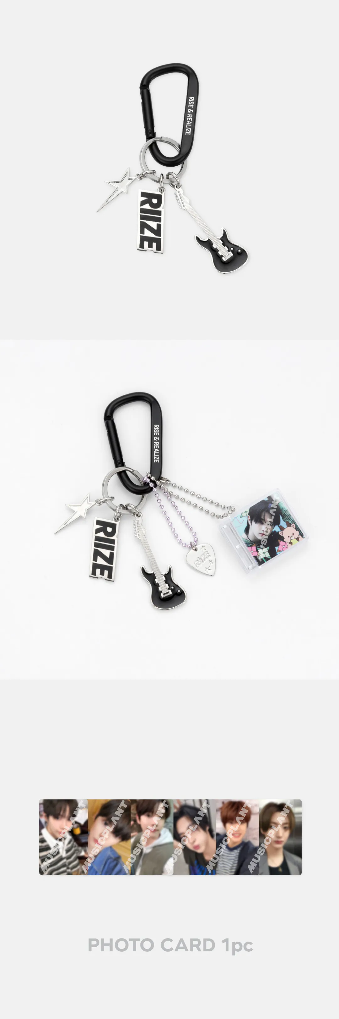 RIIZE : ON THE SING STREET 2nd MD - CARABINER KEYCHAIN SET 상세 이미지 2