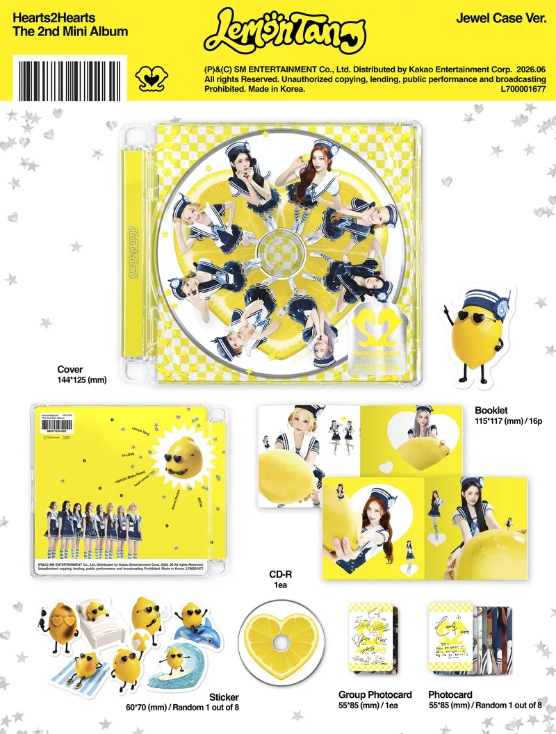 Hearts2Hearts - 미니 2집 [Lemon Tang] (Jewel Case Ver.) 2