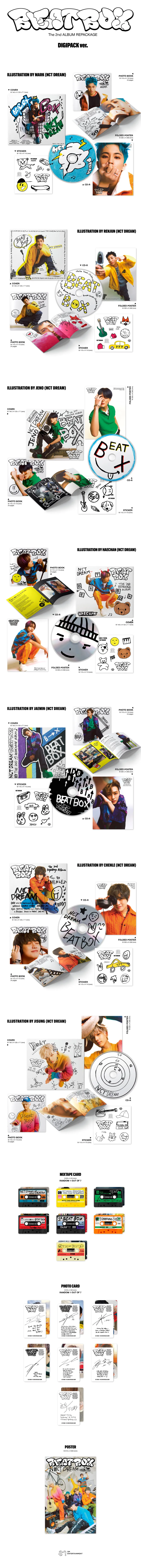 [랜덤] NCT DREAM (엔시티 드림) - 정규 2집 리패키지 [Beatbox] (Digipack Ver.) 2