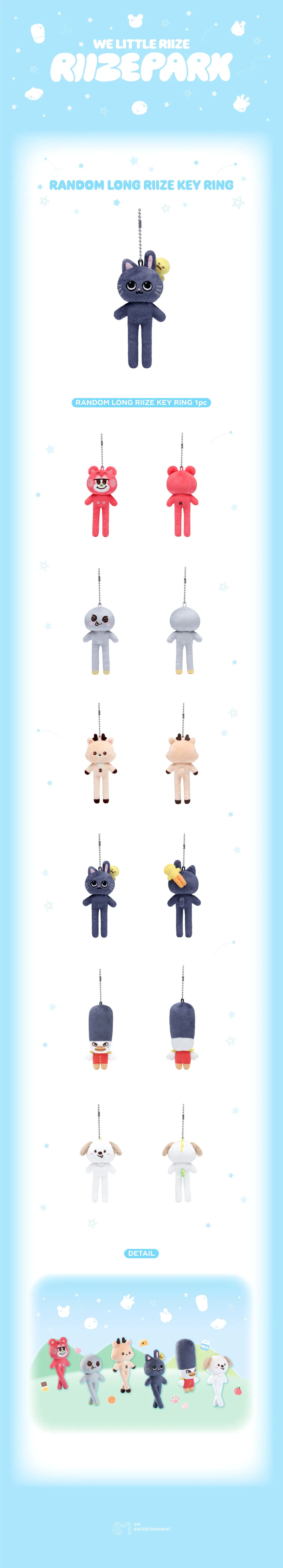 2025 WE LITTLE RIIZE @ RIIZE PARK MD - RANDOM LONG RIIZE KEY RING 상세 이미지 2