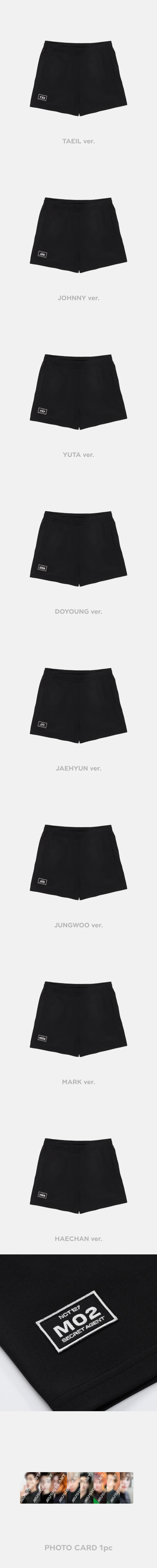 2024 NCT 127 8th ANNIVERSARY FANMEETING [8ECRET INVITATION] MD - SHORT PANTS SET 상세 이미지 2