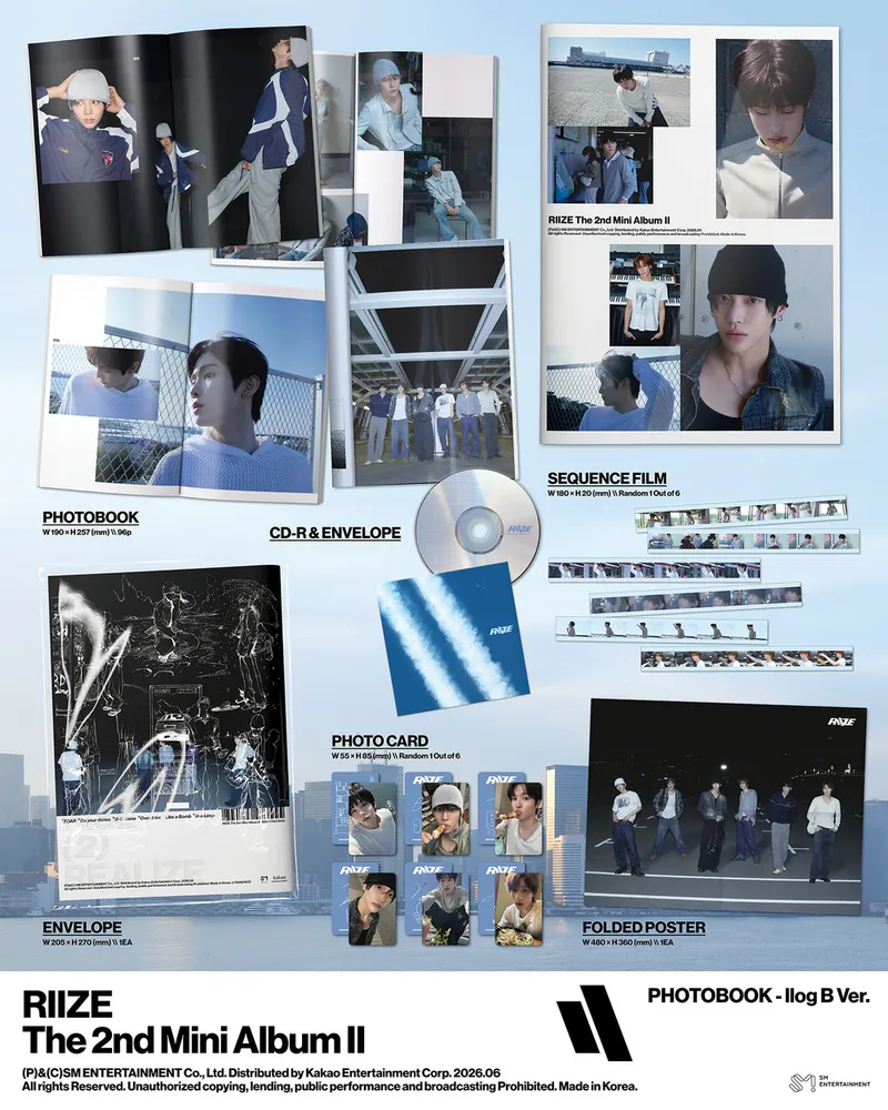 [세트] 라이즈(RIIZE) - 미니 2집 [II] (Photobook Ver.) 3