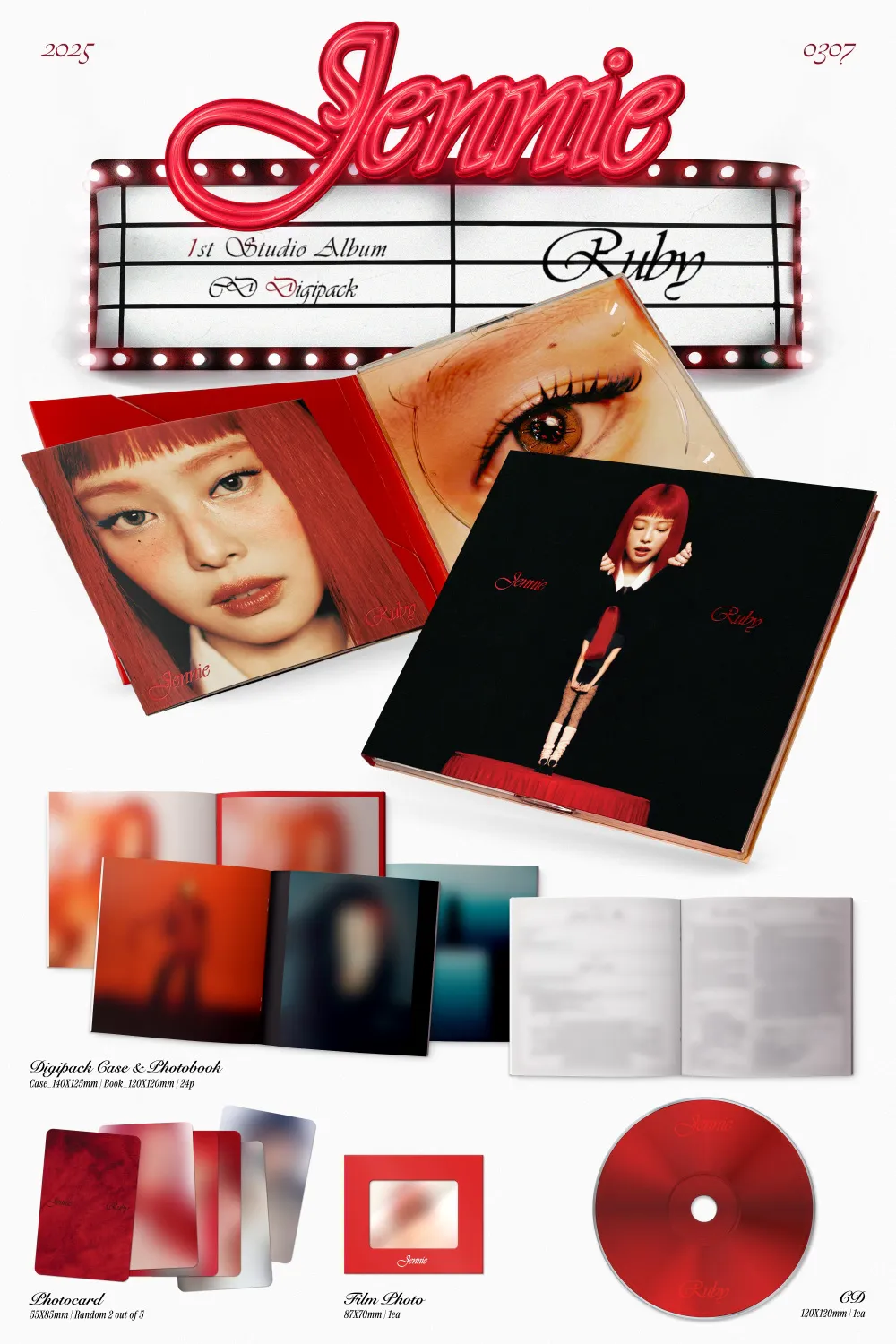 제니 (JENNIE) - 정규 1집 [Ruby] (CD Digipack) 상세 이미지 2