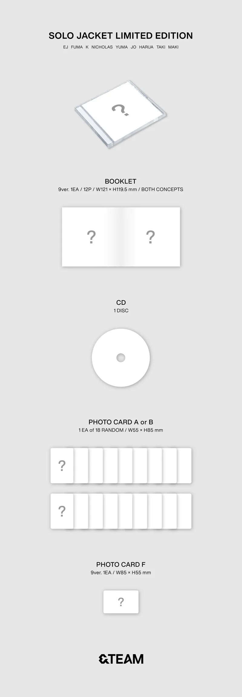&TEAM (앤팀) - 2nd EP SOLO JACKET LIMITED EDITION - JO - 2