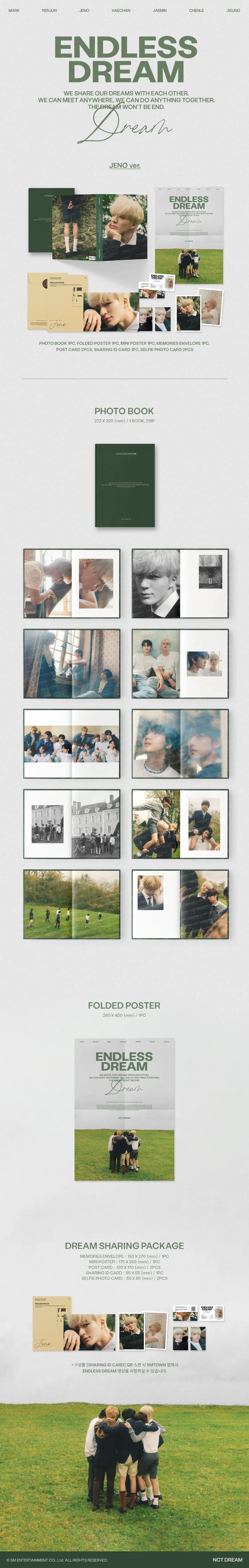 NCT DREAM PHOTO BOOK [ENDLESS DREAM]_JENO ver. 상세 이미지 2