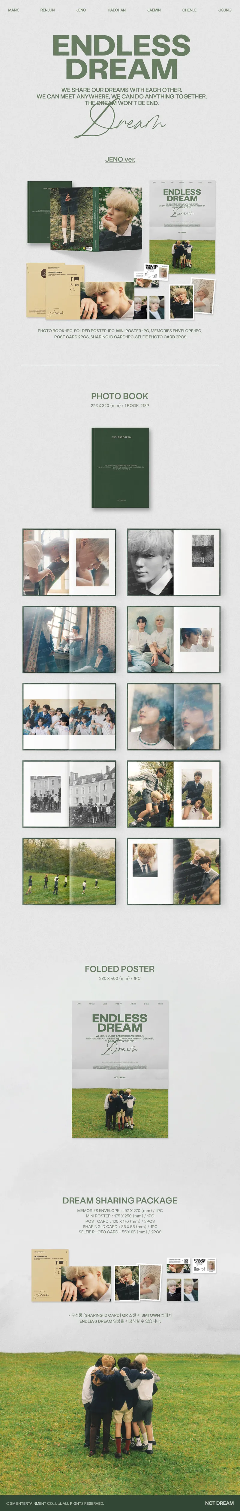 NCT DREAM PHOTO BOOK [ENDLESS DREAM]_JENO ver. 2