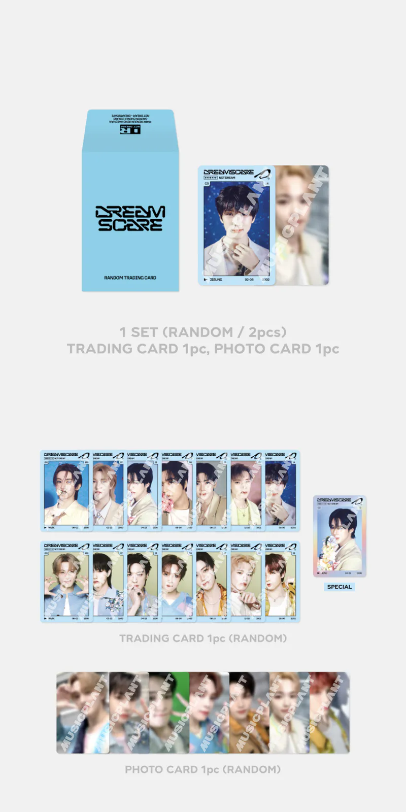 NCT DREAM 'DREAM FINDER : Chase The Light' 1st MD - RANDOM TRADING CARD SET (A ver.) 2