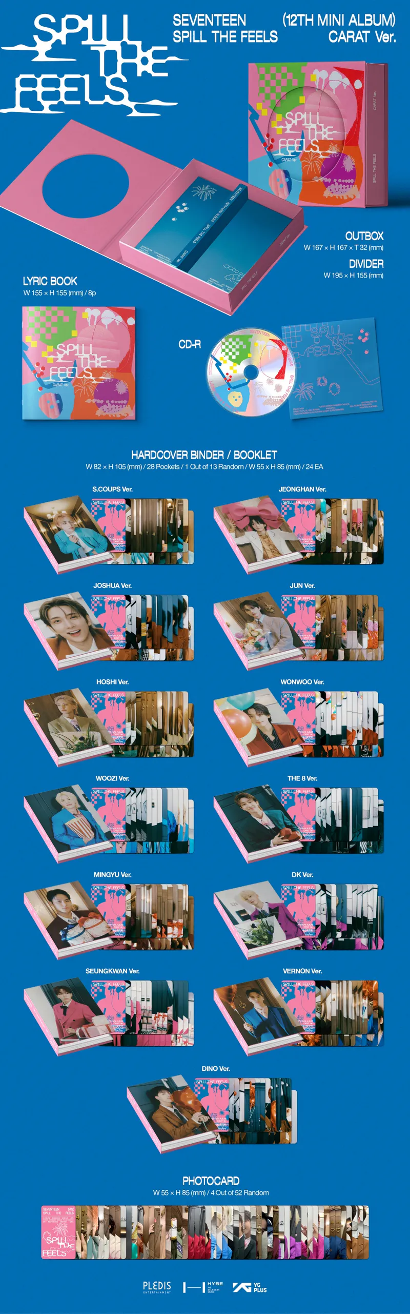 세븐틴 (SEVENTEEN) - 12th Mini Album [SPILL THE FEELS] (CARAT Ver.) 2