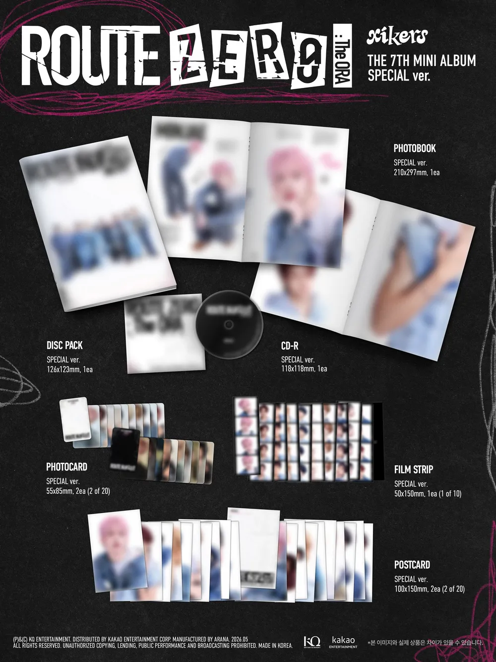 xikers (싸이커스) - 7TH MINI ALBUM [ROUTE ZERO : The ORA] (Special ver.) 상세 이미지 2