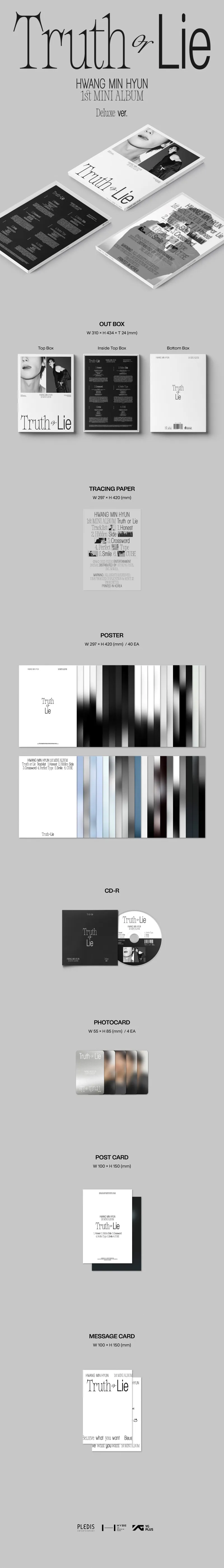 황민현 (HWANG MIN HYUN) - 미니1집 [Truth or Lie] (Deluxe ver.) 2