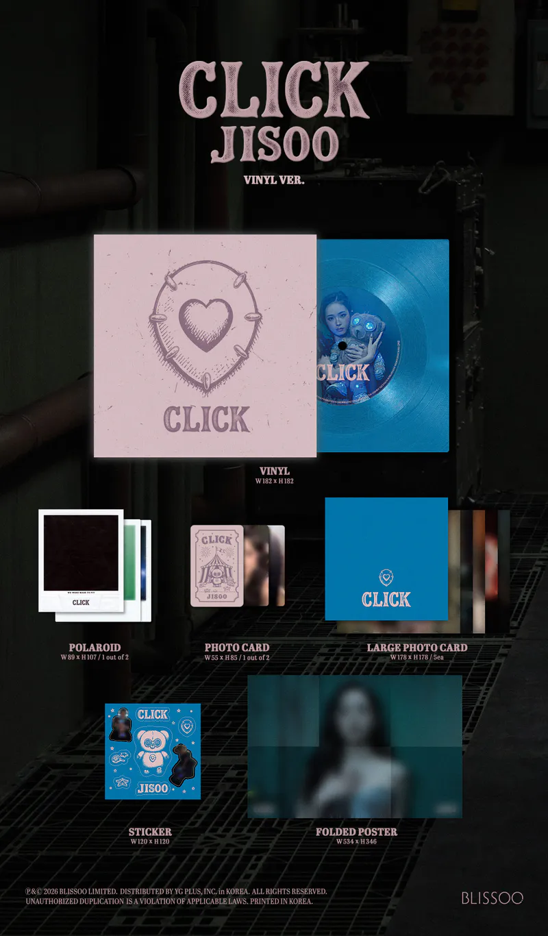 JISOO - Single Album [CLICK] VINYL VER. 2